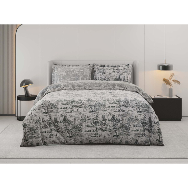 روتختی دونفره ساتین پنبه پلاس مدل Paradise B کد 69 کارینا 6 تکه 