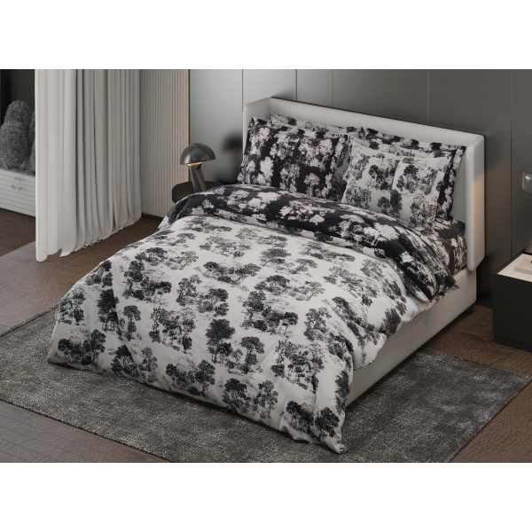 روتختی دونفره ساتین پنبه پلاس مدل Jungle کد 83 کارینا 6 تکه 