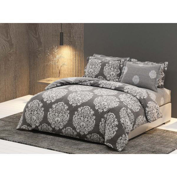 روتختی دونفره ساتین پنبه پلاس مدل Katibeh کد 85 کارینا 6 تکه 