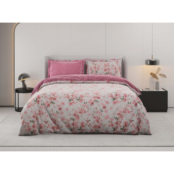 روتختی دونفره ساتین پنبه پلاس مدل Azar A  کد 101 کارینا 6 تکه 