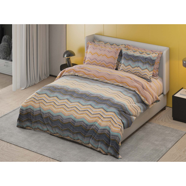 روتختی دونفره ساتین پنبه پلاس مدل Mira کد 105 کارینا 6 تکه 