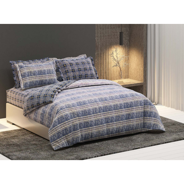 روتختی دونفره ساتین پنبه پلاس مدل Parsa B کد 111 کارینا 6 تکه 