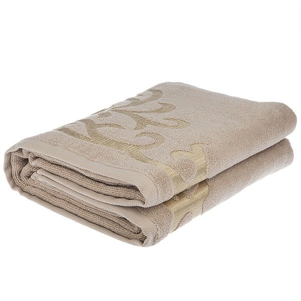 حوله حمام آذرریس تبریز مدل رویال رنگ نسکافه ای روشن سایز 100×160 سانتی متر