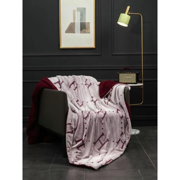 پتو ببعی مدل هرمس H دو نفره رنگ زرشکی 