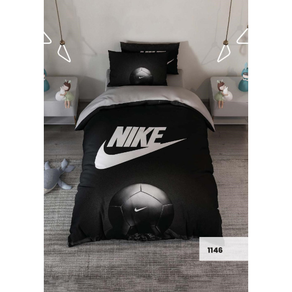 روتختی سه بعدی یک نفره طرح نایکی مدل 1146 کارینا 5 تکه سایز 120x200 