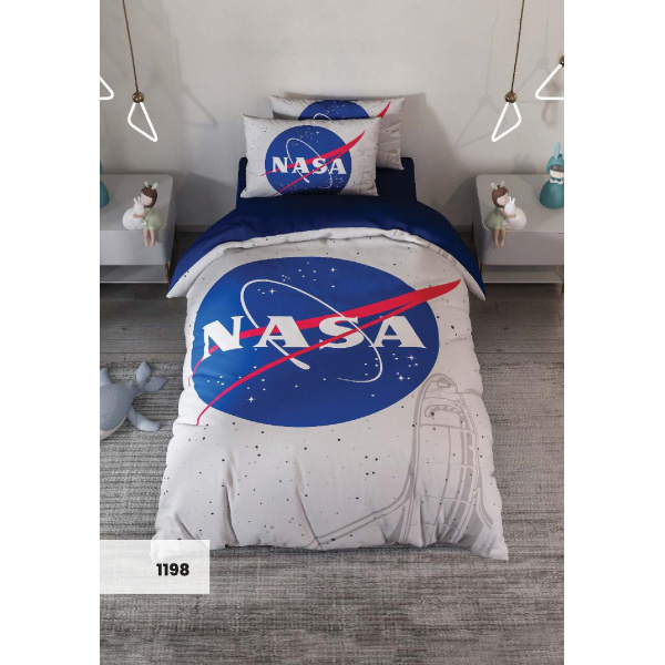 روتختی سه بعدی یک نفره طرح ناسا مدل 1198 کارینا 5 تکه سایز 120x200 