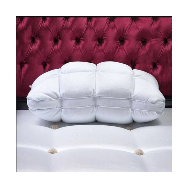 بالش دیاموند پلاس دو طرفه سفید رویه نخ الیاف میکروژل سایز 50 در 70