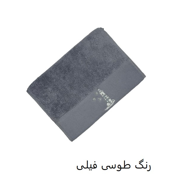 حوله دست و صورت نارین ساپ تبریز مدل (KULE) رنگ طوسی فیلی سایز 30x55 سانتی متر