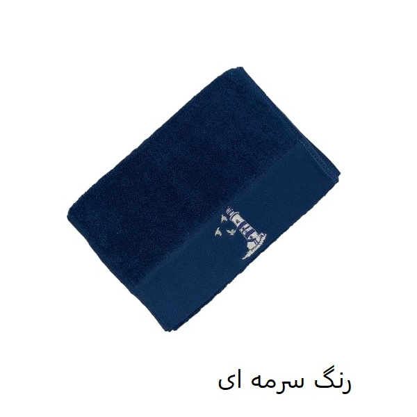 حوله دست و صورت نارین ساپ تبریز مدل (KULE) رنگ سرمه ای  سایز 30x55 سانتی متر