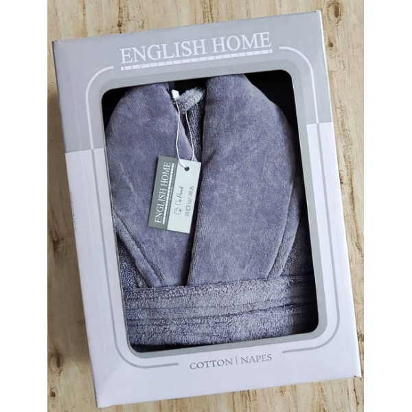 حوله تن پوش مدل انگلیش هوم VIP طوسی فیلی سایز 125 لارج(L)