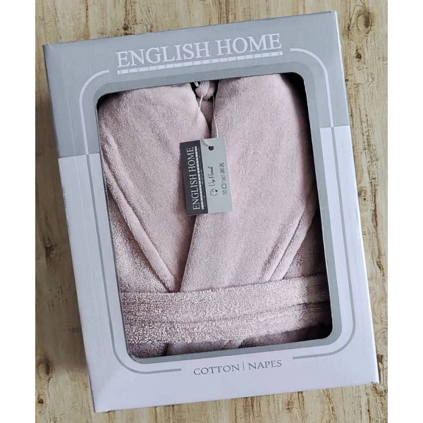 حوله تن پوش مدل انگلیش هوم VIP صورتی سایز 125 لارج(L)