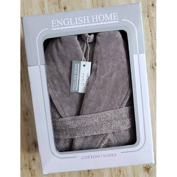 حوله تن پوش مدل انگلیش هوم VIP نسکافه ای  سایز 125 لارج(L)