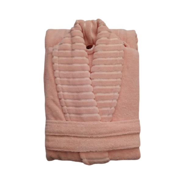 حوله تن پوش Hobby مدل پیرامید رنگ صورتی سایز 125 لارج (L)