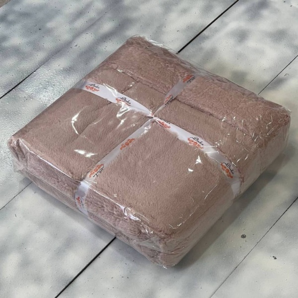 پتو یک نفره مدل One Face رنگ کالباسی