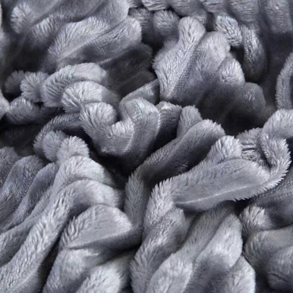 پتو مسافرتی دو نفره 200x220 شادیلون مدل کاترین کبریتی طوسی