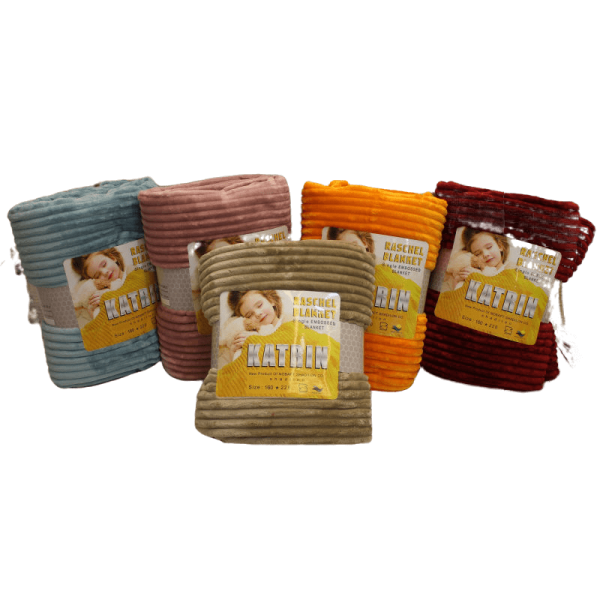 پتو مسافرتی یک نفره 160x220 شادیلون مدل کاترین کبریتی نسکافه ای