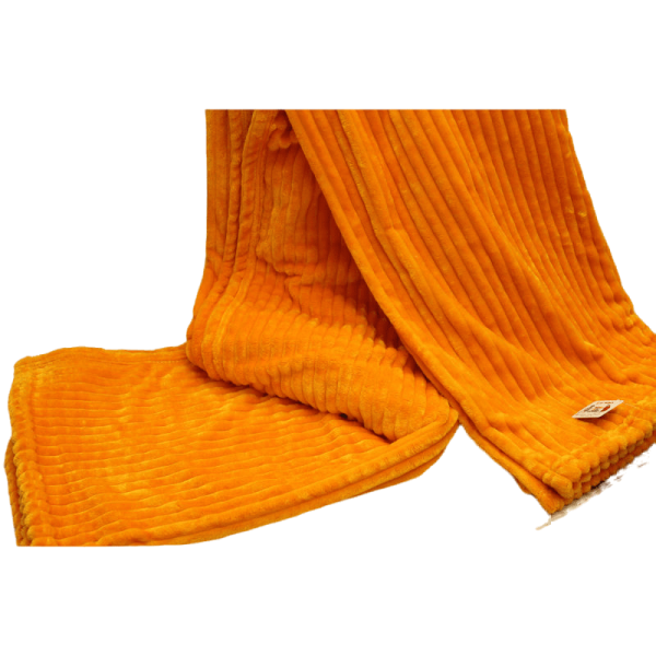 پتو مسافرتی دو نفره 200x220 شادیلون مدل کاترین کبریتی نارنجی