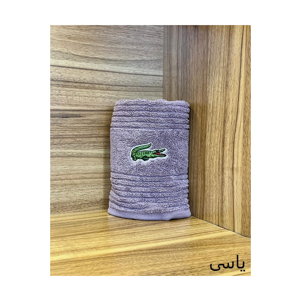 حوله دست و صورت نارین ساپ تبریز مدل (Lagos) رنگ یاسی سایز 40x80 سانتی متر