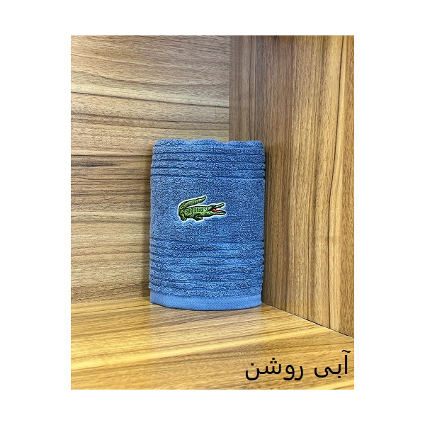 حوله دست و صورت نارین ساپ تبریز مدل (Lagos) رنگ آبی روشن سایز 40x80 سانتی متر