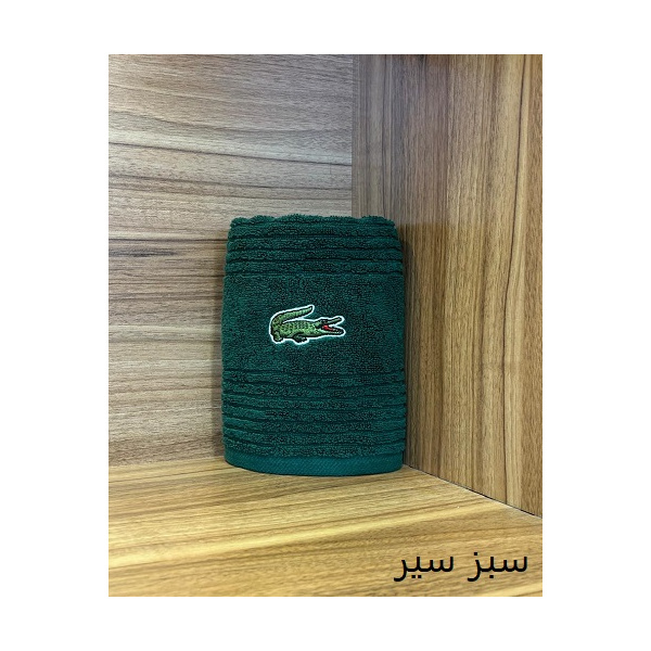 حوله دست و صورت نارین ساپ تبریز مدل (Lagos) رنگ سبز سایز 40x80 سانتی متر