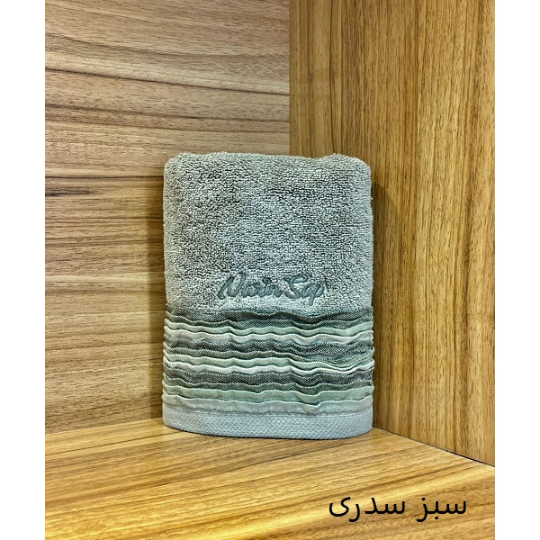 حوله دست و صورت نارین ساپ تبریز مدل آدا (ADA) رنگ سبز سدری  سایز 40x80 سانتی متر