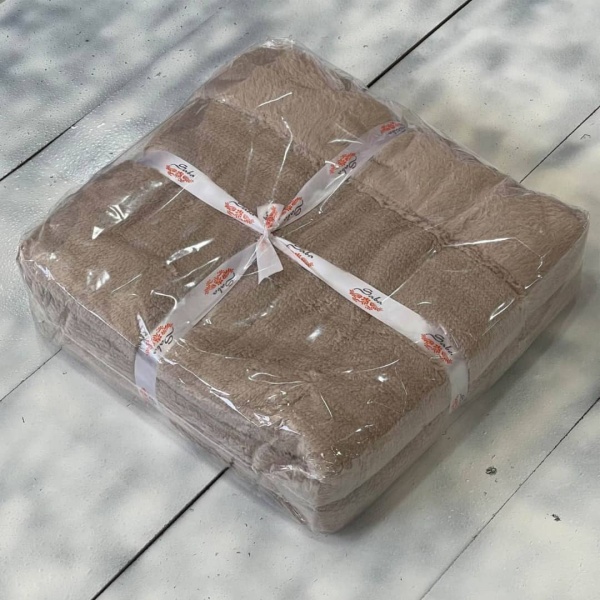 پتو یک نفره مدل One Face رنگ نسکافه ای