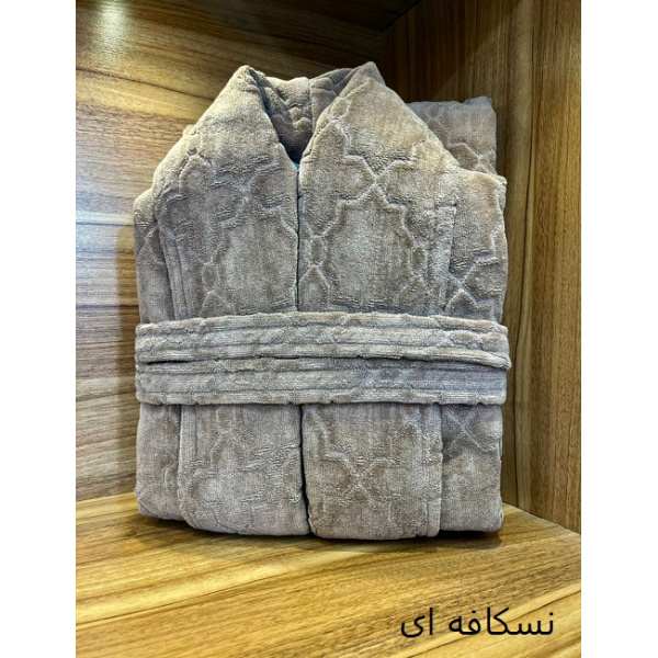 حوله تن پوش مدل ریز بافت نسکافه ای سایز 125 لارج(L)