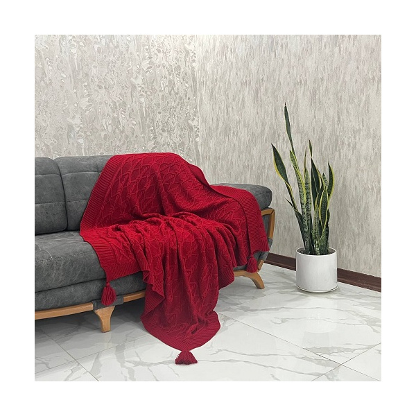 شال مبل و تخت مدل سایه قرمز سایز 170×140 سانتی متر