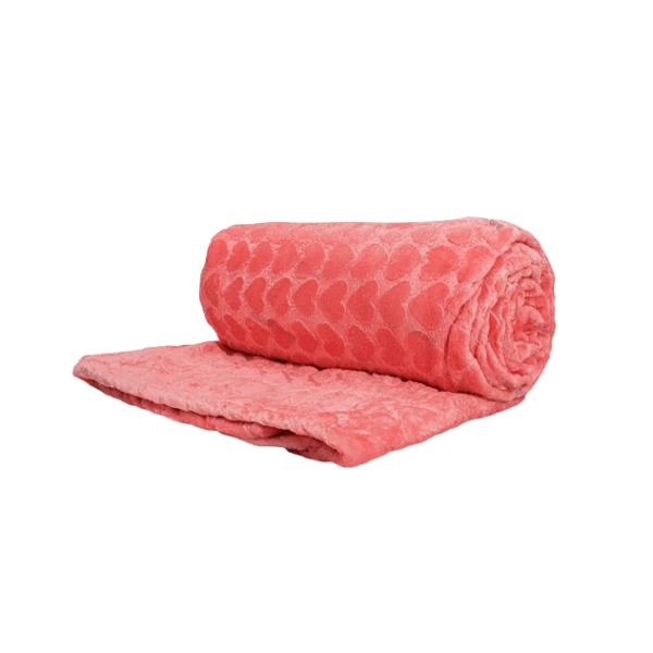 پتو مسافرتی یک نفره 160x220 شادیلون مدل تیسا قلبی گلبهی