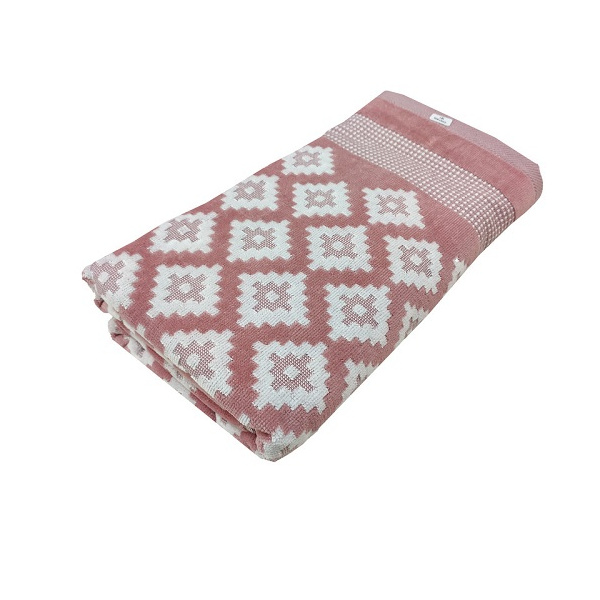 حوله حمام آذرریس تبریز مدل مایا رنگ پیازی سایز 100x160 سانتی متر