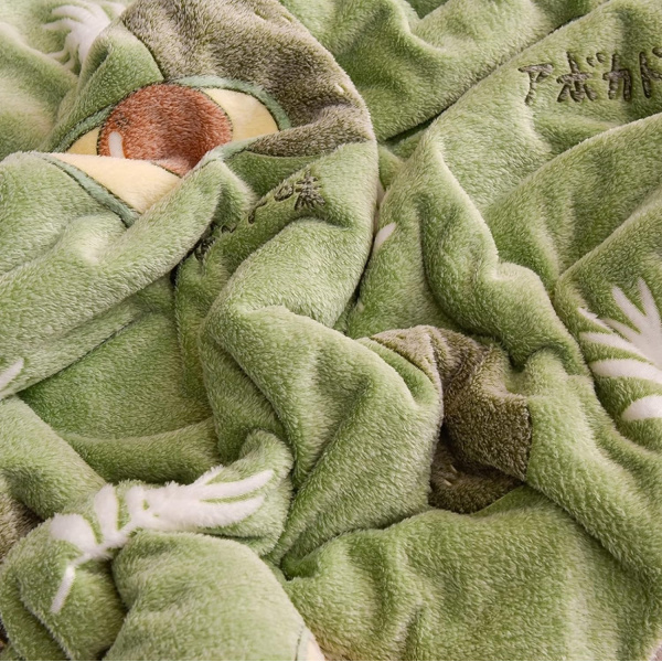 پتو آلتیمیت گوسفندی مدل برگ تراکم بالا وارداتی دو نفره 200x230 سانتی متر