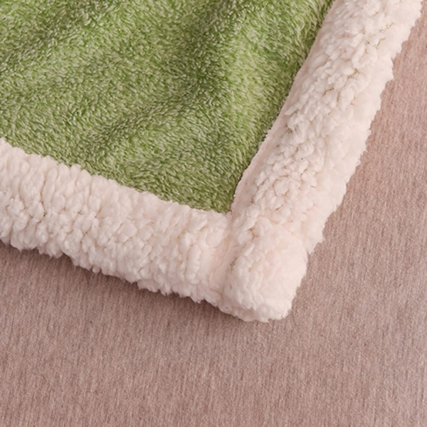 پتو آلتیمیت گوسفندی مدل برگ تراکم بالا وارداتی دو نفره 200x230 سانتی متر