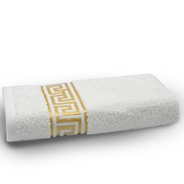 حوله دست و صورت آذرریس تبریز مدل ورساچه رنگ سفید سایز 40 × 75 سانتی متر